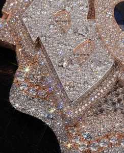 Colgante de Plata 925 Chapado en Oro de Lujo con Moissanita VVS de Corte Brillante, Diseño Personalizado de Dibujos Animados, Certificado GCI IDGL, Amuleto de Moda Hip Hop - Product Image 2