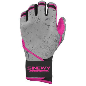 SINEWY SPORTS Leather Training Baseball Purple Gloves <b>Hook</b> and Loop Closure Right/Left Unisex Adult Durable Fitness - Product Image 2