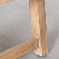 Table basse rectangulaire Vandana Grand Lyra 130x75 cm en bois d'acacia de Dubaï