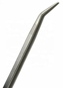 Pince à épiler étroite à nez incurvé de 8 "de long outil de bijoux utilitaire à pointe fine droite. Fabriqué par Zarnab Surgical - Product Image 2