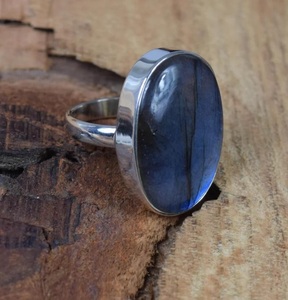 Natural <b>Labradorite</b> Gemstone <b>Ring</b> 925 Sterling Silver Handmade Elegant Jewelry Gift for Her - Product Image 6