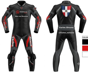 Custom Moto Racing Jumpsuit/Traje Premium Cowhide/Kangaroo Leather | Track Ready | <b>Level</b> 2 Protection - Product Image 1