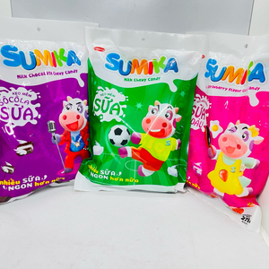 Sumika Milk Chocolate Chewy <b>Candy</b> 70g Purple Bag Sweet Chocolate Flavor - Product Image 3
