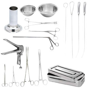 Dilation Curettage (D&C) Gynecology Set | 21-Piece Stainless Steel Forceps Curettes Speculum By Grip Surgical - Product Image 2