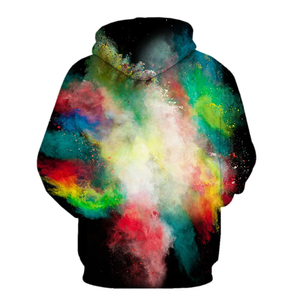 Sweat-shirt à capuche en molleton imprimé en relief personnalisé OEM, 100 % polyester, anti-boulochage, coupe ample, léger, durable, style urbain - Product Image 4