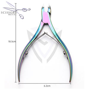 Pince à cuticules professionnelle à pointe de 5 mm, à ressort unique, articulée, pour les ongles des doigts et des pieds, pour usage esthétique - Product Image 2