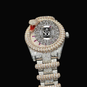 Reloj de Lujo con Diamantes de Imitación Dorados para Hombre, Estilo Casual para Club y Noche, Calidad de Exportación, Disponible a Precio de Exportación - Product Image 3