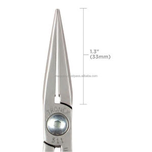 Tronex P511S Alicates de punta larga de 5.5 pulgadas con dientes (dentados) de alta calidad para la fabricación de joyas, para agarrar y doblar alambre. - Product Image 4