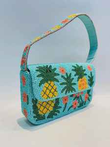 Bolso de hombro con cuentas Ace Of Hearts al mejor precio, cartera de solapa multicolor con cuentas de semillas, bolso de mano para fiesta, boda o evento para mujer - Product Image 2