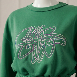 Women's High Street Style Solid Vintage Embroidered Custom Logo Plus Size Breathable 100% Cotton Fleece Hooded Zipper Button - Product Image 4