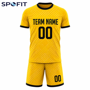 Ensemble de maillots de football personnalisés avec logo imprimé sur le devant, 100% polyester, séchage rapide, taille élastique, tailles adultes unisexes XS-XL, nom d'équipe personnalisé - Product Image 3