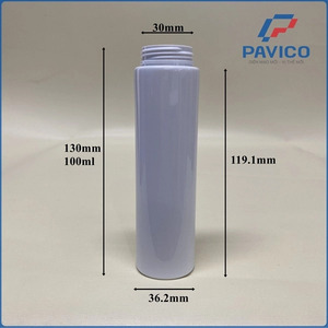 Bouteilles en plastique PET pour cosmétiques, 120 ml, avec pompe à lotion blanche Pavico, impression par transfert thermique sur cylindre, OEM / ODM - Product Image 2