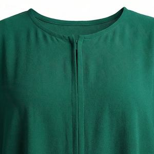 2025 OEM Kimono Abaya pour femmes musulmanes, en tissu polyester ultra-extensible, doux et léger, orné de perles, col en V, manches longues, pour soirée - Product Image 4