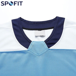 Nouvelle arrivée, maillot de hockey sur glace personnalisé par sublimation, OEM, 100% polyester, unisexe, nom et numéro personnalisés, logo, maillot de hockey sur glace à séchage rapide - Product Image 2