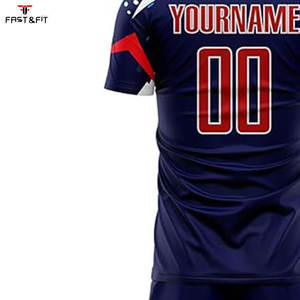 Maillots de football par sublimation 2026 en polyester et coton, manches courtes, unisexe adulte, anti-bactériens, séchage rapide, ensembles d'uniformes de football - Product Image 6