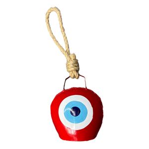 Campana de vaca tradicional india de latón Tajdaar Handicrafts para protección contra el mal de ojo, decoración del hogar IBL2 - Product Image 1