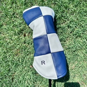 SOSH4 Housse de club de golf personnalisable en cuir PU, motif feuille, fermeture magnétique durable, couleurs unies, résistante à l'eau, suspendable - Product Image 2