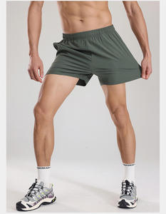 Shorts de sport décontractés pour hommes, séchage rapide, amples, respirants, 95% polyester 5% élasthanne, pour entraînement et fitness - Product Image 5