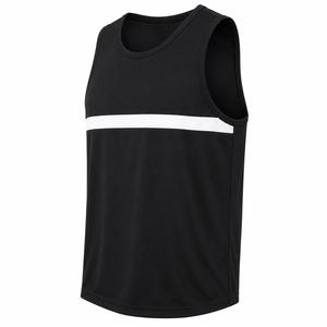 <b>Top</b> Trending Custom Men's <b>Black</b> O-Neck Sleeveless <b>Tank</b> <b>Top</b> Knitted Polyester Quick Dry Sporty Fit Breathable Eco-Friendly - Product Image 2