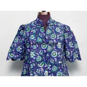 ชุดเดรสผ้าฝ้ายแท้ 100% สำหรับเด็กผู้หญิง ผู้หญิง สาวๆ สวมใส่สบายๆ เหมาะสำหรับงานปาร์ตี้ริมชายหาด ดีไซน์เก๋ ทรงตรงทันสมัย - Product Image 2