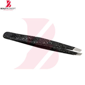 Pinzas de Acero Inoxidable Negras 2026, Modernas y Personalizadas, Ideales para Dar Forma a las Cejas, Depilación Facial y Recorte - Product Image 3