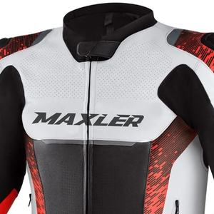 Chaqueta de Motociclista de Cuero para Hombre, Talla Grande, Invierno, con Protección CE, Almohadillas Extraíbles, Chaqueta de Motociclista de Cuero Vacuno Resistente para Viajes por Carretera y Carreras - Product Image 4