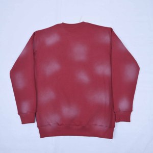 Sweat-shirt d'hiver pour homme de qualité supérieure avec logo personnalisé brodé sur la poitrine, en coton molletonné délavé, écologique - Product Image 2