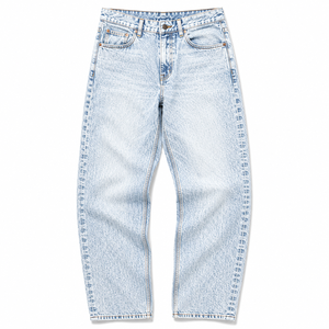 Jean Boyfriend Brodé Effet Acide pour Femme, Taille Mi-Haute, Coupe Ample, Vintage, Décontracté, Streetwear, Baggy, Mode Rétro - Product Image 4