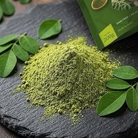 Poudre de feuilles de Moringa sauvage de qualité supérieure, extrait végétal pressé à froid de qualité alimentaire régulière, soutient l'immunité, stimule l'énergie, exportations en vrac d'Inde