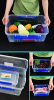 Contenants de stockage alimentaire en PP avec couvercles hermétiques à fermeture rapide, contenants alimentaires sans BPA, boîte de rangement, boîte à lunch chaude à prix avantageux