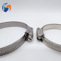 Collier de serrage galvanisé britannique à tête à enfiler pour raccord de tuyau automobile