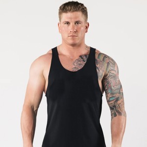 Running Sports tanktop Athletic Manufacturer Men's 100% polyester gym fitness tanktops Custom Summer Men Sleeveless <b>Shirt</b> - Product Image 2