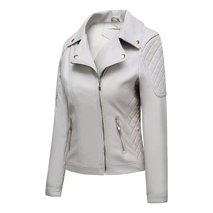 Women <b>Leather</b> jacket light weight <b>high</b> quality anti wrinkle breathable <b>top</b> trending Women's jackets with latest design - Product Image 3