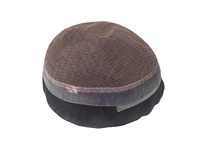 Perruque pour hommes de qualité supérieure Kinky Straight Remy Hair Toupee 100% Densité Meilleurs cheveux pour hommes