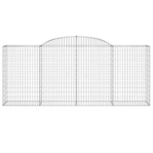 Ensemble de 8 grands paniers gabions décoratifs en fer galvanisé argenté, collection de paniers métalliques - Product Image 4