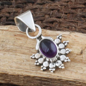 Pendentif en Améthyste Violette Naturelle, Collier en Argent Sterling 925 Fait Main, Pierre Énergétique pour Femme, Pierre de Naissance de Février, Vente en Gros - Product Image 5