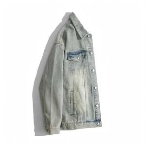 Men Autumn New Denim <b>Jacket</b> Stand Collar Zipper Closure Yarn Dyed 100% Cotton Denim <b>jacket</b> for men Closure Regular Fit Autumn - Product Image 3