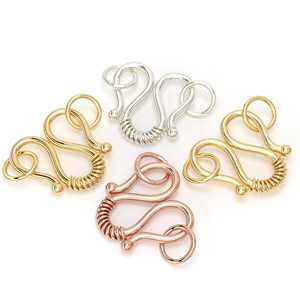 Cierre de Gancho Clásico de Oro Amarillo de 18K de 9mm con Anillas de Salto, Componentes y Accesorios para Joyería - Product Image 4