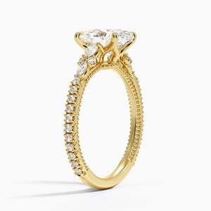 Anillo de Oro Rosa de 14K con Diamante Primrose y un Impresionante Diseño de Diamantes para Uso Diario y Ocasiones Especiales - Product Image 6