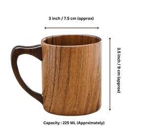 Tasses en bois élégantes, tasses à boire en bois faites à la main de qualité supérieure, finition naturelle, réutilisables, pour café, thé, boissons, vaisselle, maison, salle à manger - Product Image 6