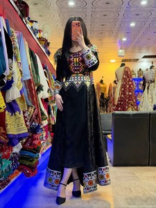 Vestidos Afganos Hechos a Medida, Vestidos Étnicos Vintage Bordados de Manga Larga para Mujer, Ropa Casual para Festivales y Bodas - Product Image 4