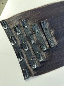 Prix bon marché Clip d'extension de cheveux Ins 12a Clip de dentelle de cheveux Humann à double tirage dans le Style lâche de vague profonde 30 pouces de longueur étirée - Product Image 4