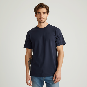 T-shirt uni de haute qualité 100% coton, manches courtes, col rond, avec personnalisation OEM ODM - Product Image 3