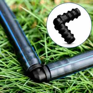 Raccord coudé en PVC noir pour irrigation goutte à goutte pour ferme, serre, pelouse et arrosage domestique - Product Image 4