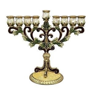 Candelabro de Metal de 9 Brazos Estilo Antiguo, Candelabro Antiguo para Decoración Festiva y Espiritual - Product Image 3
