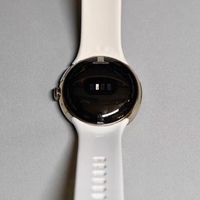 Montre connectée numérique ronde Google Pixel Watch 41 mm avec phases lunaires, GPS, résistance à l'eau 50 bars, bracelet en caoutchouc, unisexe