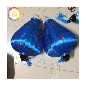 Silk Lanterns Bamboo Silk Lanterns Hanging Lighting For Wedding Garden Patio Decor Vietnam Silk Lanterns Outdoor Use - Product Image 1