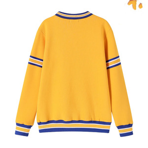 เสื้อสเวตเชิ้ต Sigma Gamma Rho Chenille ลายตัวอักษรกรีกสำหรับผู้หญิง สีทอง-น้ำเงิน ลายทาง มีกระเป๋า คอกลม เสื้อพูลโอเวอร์สำหรับชมรมนักศึกษา - Product Image 2