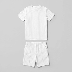 Wholesale Summer Men's Casual Shorts <b>Set</b> Plain Color Solid 100% Cotton Jersey Quick Dry Knitted Pocket Customized Logo <b>Twin</b> <b>Set</b> - Product Image 3