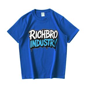 T-shirt d'entraînement pour hommes à séchage rapide et coupe ajustée à manches courtes Richbro Industry Factory Wholesale Worsted pour la musculation Fitness - Product Image 2